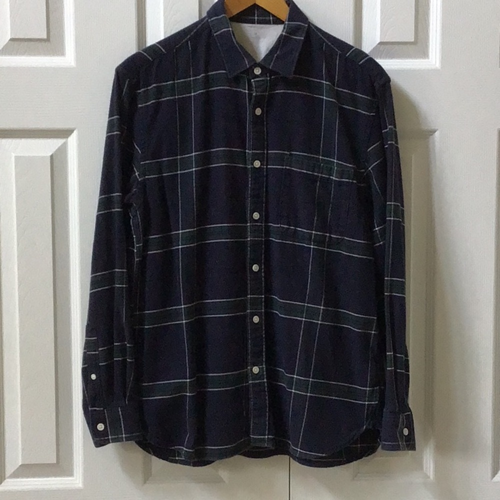 MUJI MENS 100% COTTON FLANNEL SHIRT SIZE M